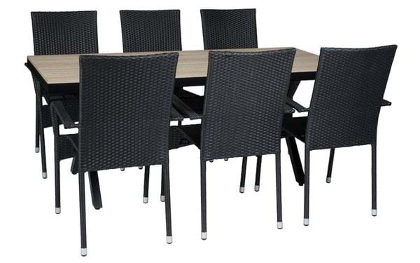 Bord Florens + 6 stolar Milano