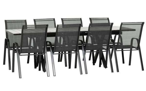 Bord Florens, utdragbart + 8 stolar Madrid